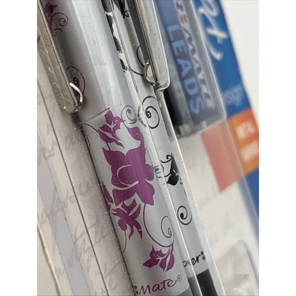 Paper mate metal barrel design #2 mechanical pencil floral Design discontinued